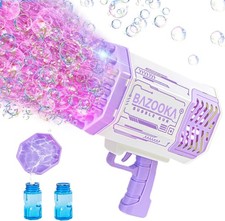 Bubble Gun, Bazooka Bubble Machine Gun, Bubble Blaster Gun with Bubble Solution,
