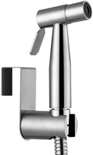 Hand HeldSprayer Stainless Steel Spraye ToiletShower Head with Hose and Bracket