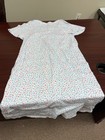 Aria nightgown small s gown cotton blend knit white Pink  floral  Pit 18 40L Euc — photo 1
