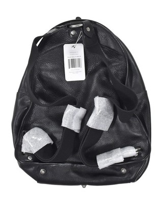 Men's Ghurka Vintage Black Leather Rucksack No. 33 Backpack New