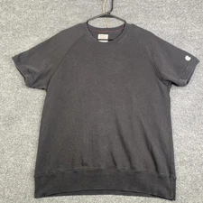 Champion Todd Snyder Sweatshirt Mens Large Black Crewneck Short Sleeve Canada