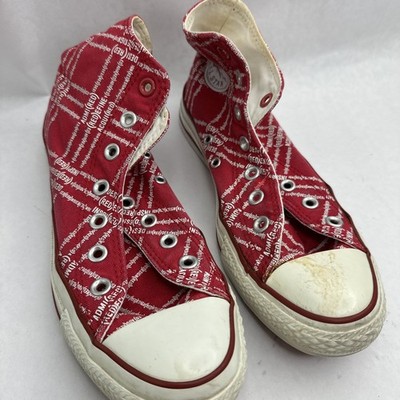 Chuck Taylor Converse High Sz Men s 6 Women s 8 Aids Awareness Red All Star