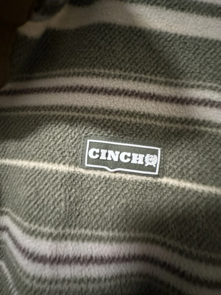 Suéter Cinch Para Hombre L Azteca/Suroeste Polar Polar Polar 1/4 Pullover a Presión Foto 4 de 4