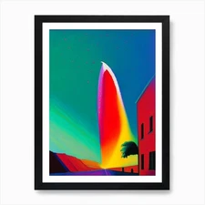 Comet Tail Abstract Modern Pop Spac Framed Wall Art Poster Canvas Print Picture
