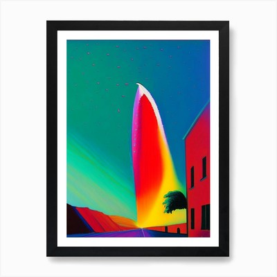 Gerahmtes Wandbild Kometenschwanz Abstrakt Modern Pop Spac Poster Leinwanddruck Bild