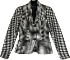 Women  s Houndstooth Blazer Size 40