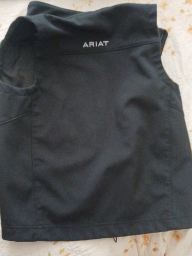 Ariat Jungen Weste XS Youth Schwarz Solid Softshell Full Zip Western Original Team - Bild 2 von 4