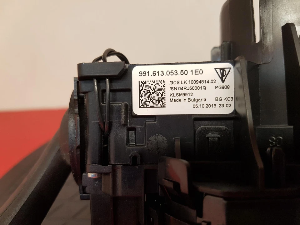 Interruptor de columna de dirección limpiaparabrisas indicador Porsche 911 2018 tallos Foto 2 de 4