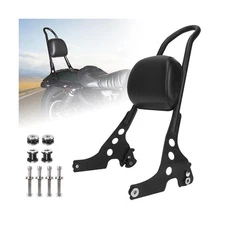 Detachable Black Passenger Backrest Sissy Bar with Backrest Pad Compatible wi...