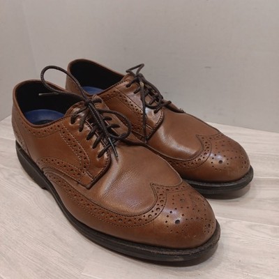 Allen Edmonds Men's 6.5 E Road Warriors Wingtip Oxford Dress Shoes Brown 3351