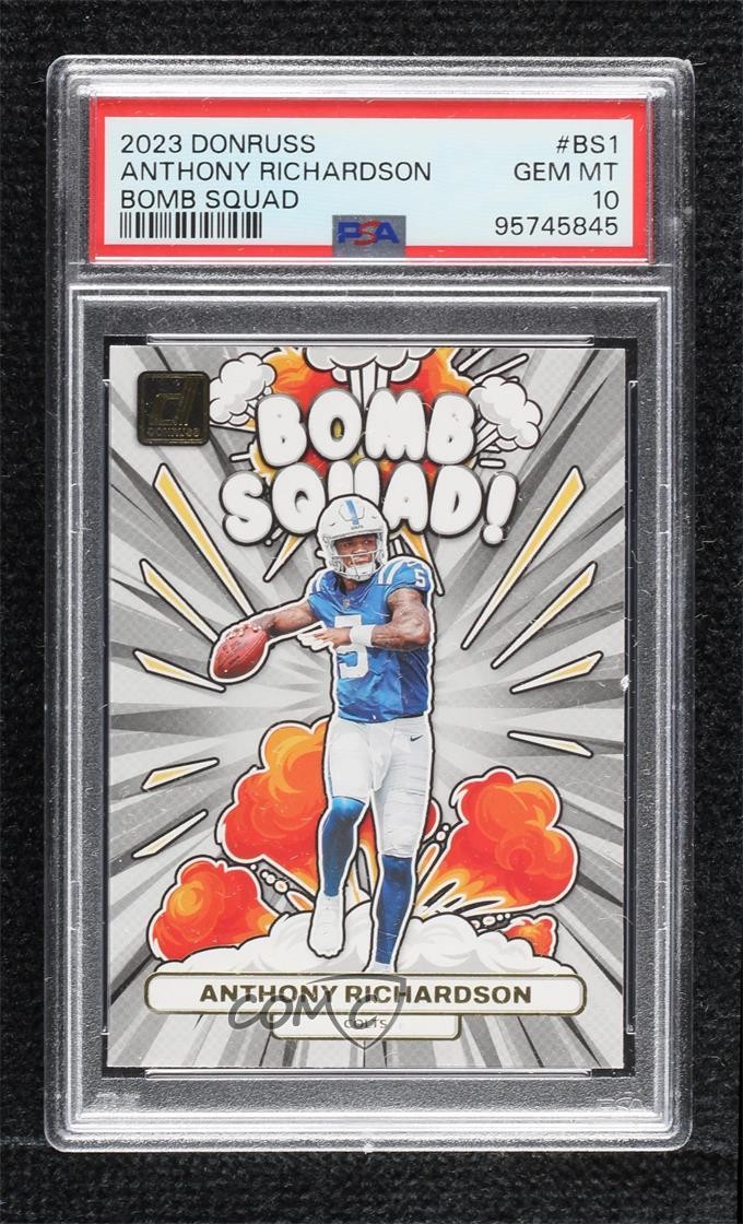 2023 Panini Donruss Bomb Squad Anthony Richardson #BS-1 PSA 10 GEM MT 1b50