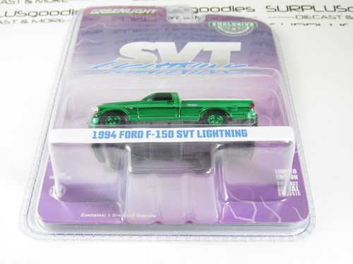 2024 Greenlight Hobby: 1994 FORD F-150 F150 SVT LIGHTNING Chrome GREEN MACHINE - Picture 4 of 8