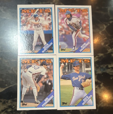 Topps New York Mets McReynolds Darling Fernandez Aguilera 1988 Cards Lot