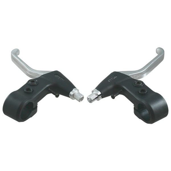Fahrrad V-Brake Bremshebel Paar 2-3 Finger Bremsgriffe Links Und Rechts Schwarz-image