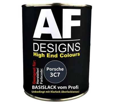 1L Autolack für Porsche 3C7 Dunkelblau  Autolack Spritzfertig