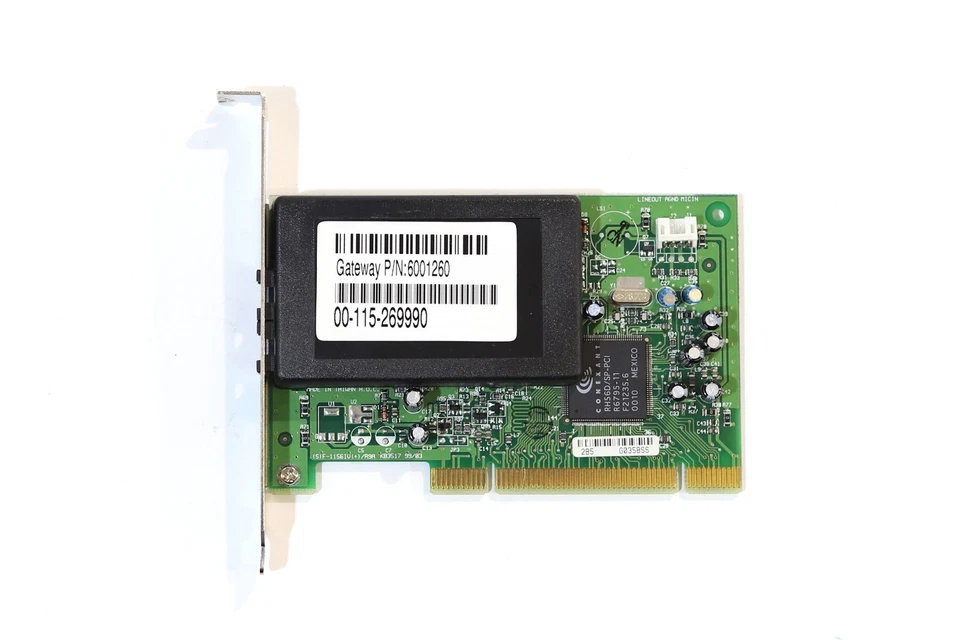 Gateway 56K PCI PC Fax Modem Card High Profile P/N: 6001260 Tested Working - Image 3 of 4