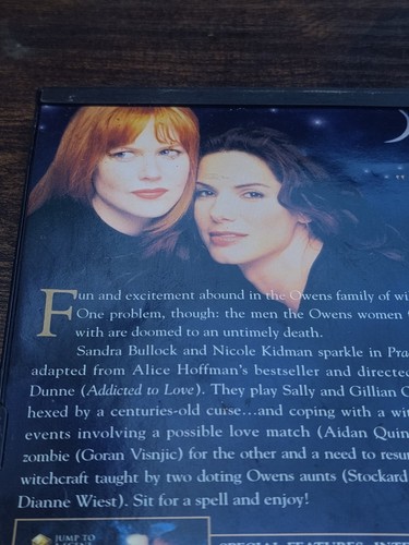 Practical Magic DVD 1999 Special Edition Nicole Kidman Snapcase Sandra Bullock - Picture 4 of 10