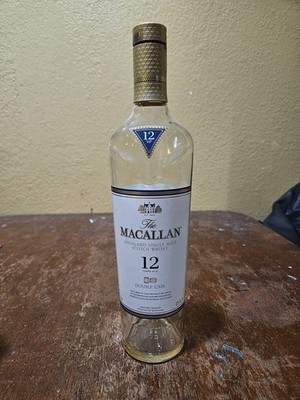The Macallan 12 Year Double Cask Single Malt Whiskey Empty 750mL Bottle 