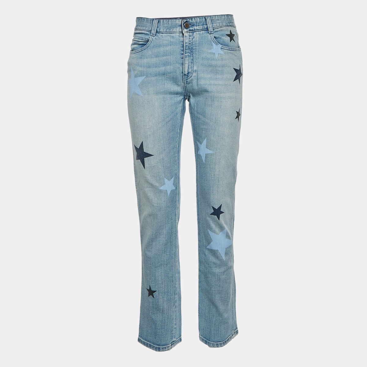 Stella McCartney Blue Star Print Denim Slim Fit Jeans MWaist 30 | eBay