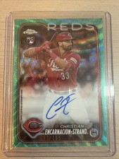 2024 Topps Chrome Rookie Aqua Wave Auto Christian Encarnacion-Strand /199