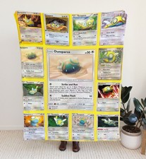 Personalized Blanket USA Made Multi Dunsparce Custom Name Sherpa Fleece