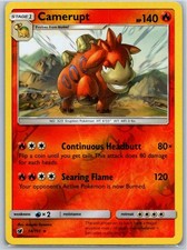 Camerupt Reverse Holo SM - Crimson Invasion 14/111 LP Pokémon Card