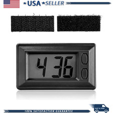 Car Dashboard Digital Clock Clear Lcd Display Battery Operatedcolor Black Car Dashboard Digital Clock Clear Lcd Display Battery Operatedcolor Black