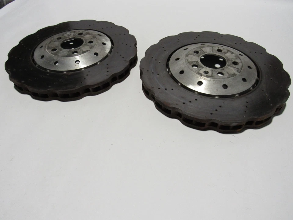 Audi RS7 C7 2016 conjunto de disco rotor de freio dianteiro direito esquerdo 2 peças 12-18; - Imagem 2 de 4