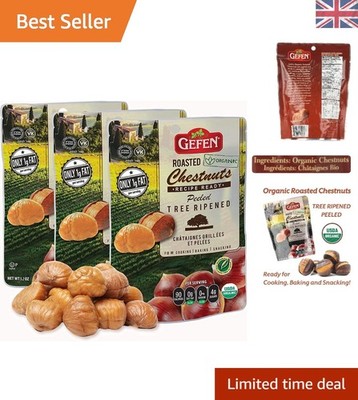 Gesunde koscher geröstete Kastanien, 150g 3er Pack - perfekt für Snacks & Kochen