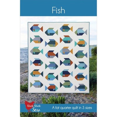 FISH QUIILT PATTERN ~ by Cluck Cluck Sew ~ 3 Sizes to Make ~Fat Quarter Friendly