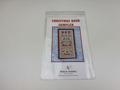 Pickle Barrel Designs Christmas Band Sampler Counted Cross stitch pattern 6S