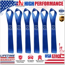 6X Soft Loop Tie Down Straps Ratchet 4500lbs Safe Luggage Ratchet Car ATV UTV US