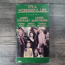 It's a Wonderful Life VHS, 1987 Goodtimes Video Original Christmas Film Tested