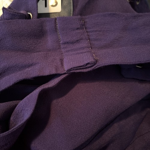Anthropologie Maeve Souxanne Apron Wide Leg Jumpsuit Sapphire Blue Size 12 - Picture 15 of 15