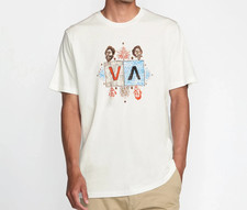 RVCA JACOB BALANCE Men's S/S T-Shirt - Antique White - Medium - NWT