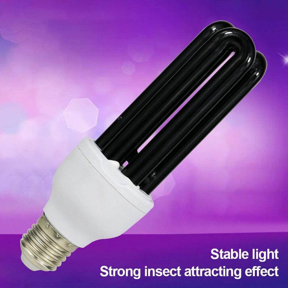 40W 110V Blacklight Low Energy 365nm UV Light Bulb Screw Ultraviolet Lamp NEW - Image 2 of 4