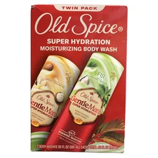 Old Spice Super Hydration Moisturizing Body Wash Twin Pack, Fiji & Vanilla/Shea
