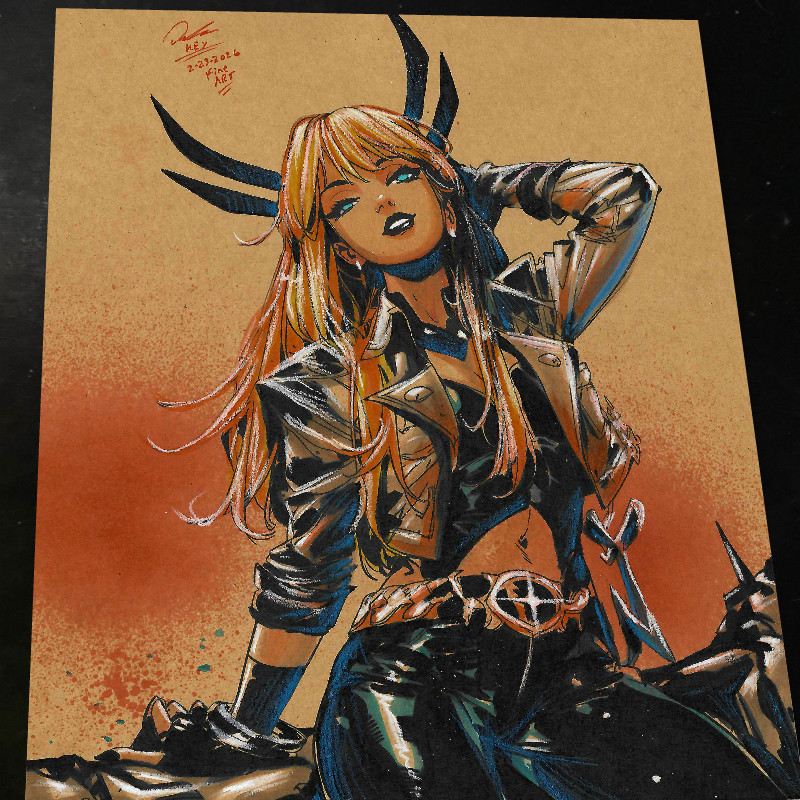 Magik X-Men Art Print Signed 8.5x11 | Art by Keyeske