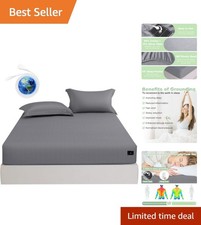 Cotton Grounding Sheets for California King Beds - Enhance Sleep Quality