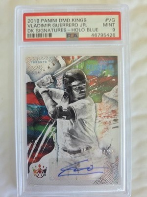 Vladimir Guerrero Jr Auto /25 PSA 9 2019 Diamond Kings DK Signatures Blue