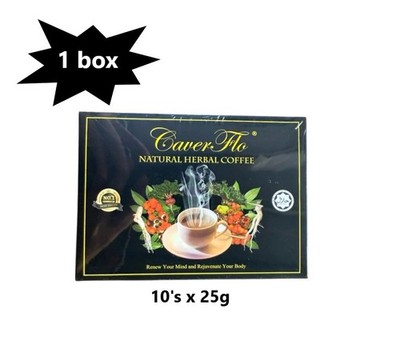 1 Box (10x25g) Natural Herbal Instant Coffee Mix Caverflo