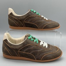 NEW Dolce Vita Women  s Laini Distressed Leather Sneakers Brown Size 6