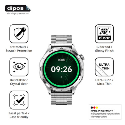 6x Schutzfolie klar für Mibro GT (46mm) Displayschutzfolie Folie Display Schutz