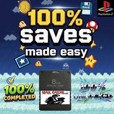 Max Payne 2: The Fall of Max Payne PlayStation 2 PS2 Memory Card Unlocked Save