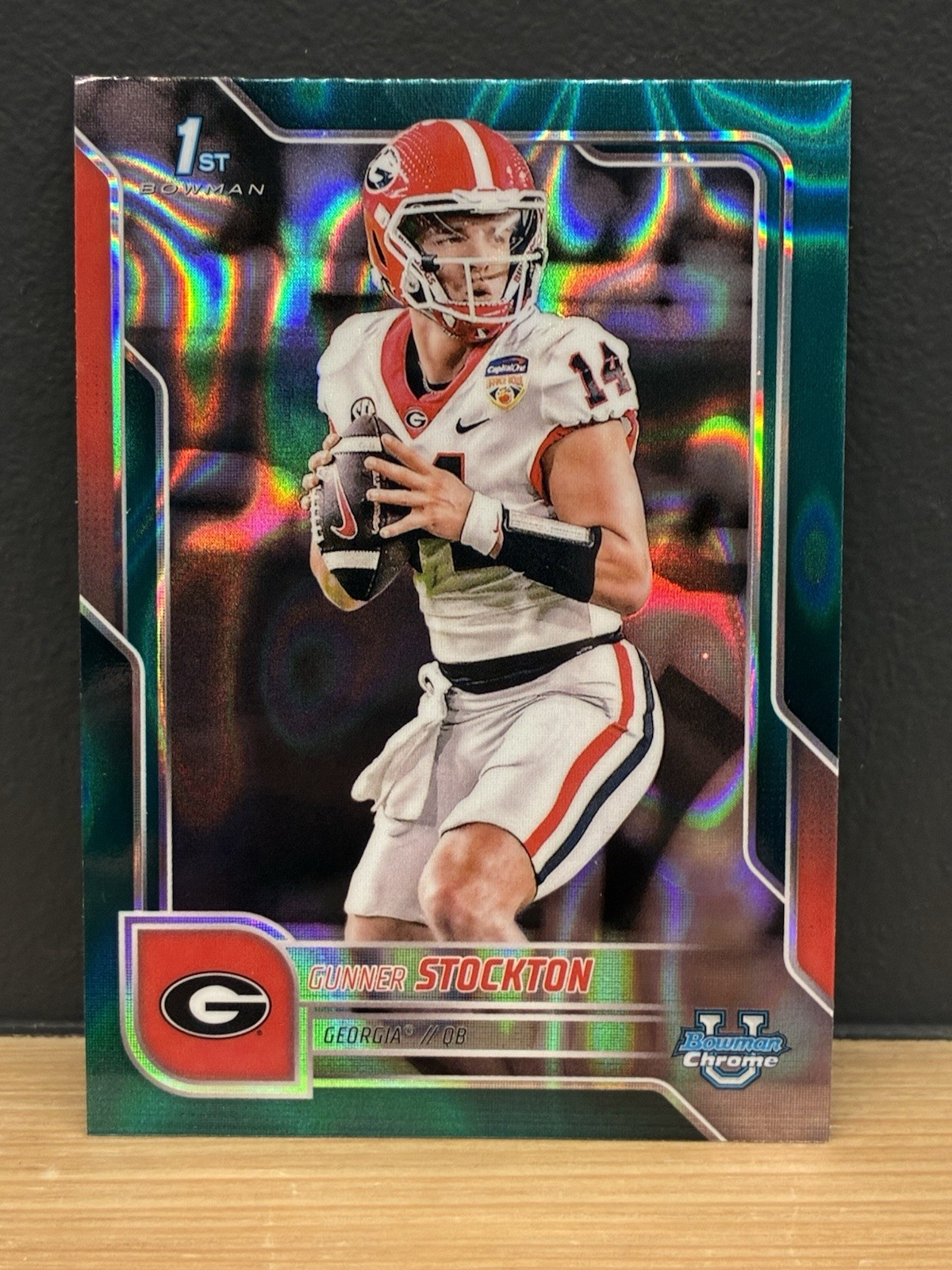 Gunner Stockton   2025 Bowman University Chrome # 131 Teal Lava Refractor