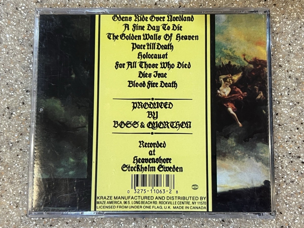Bathory Blood Fire Death Cd Kraze Edition | eBay