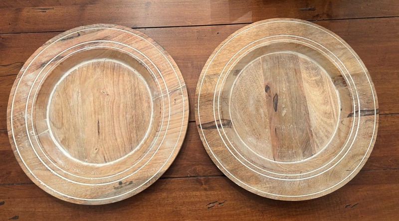 Wooden Chargers For Dinner Plates