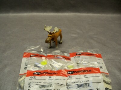 Wiremold V5703 Supporting Clip Ivory 5 Packs of 10