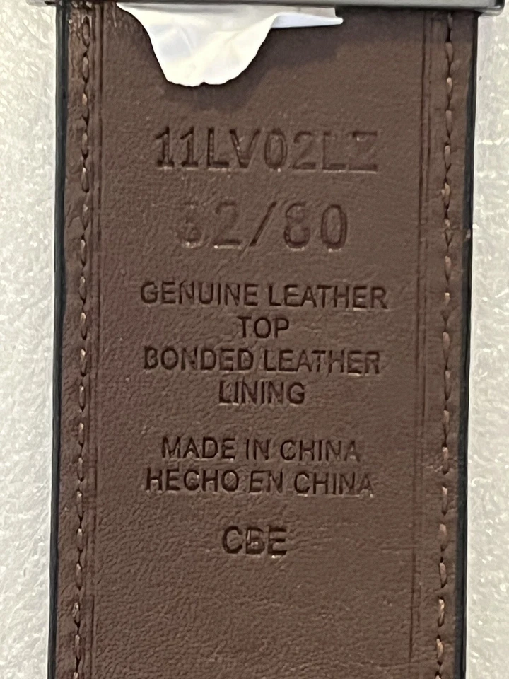 Cinturón de cuero reversible Levi Strauss & Co marrón negro 32/80 ancho 1,5 Foto 4 de 4