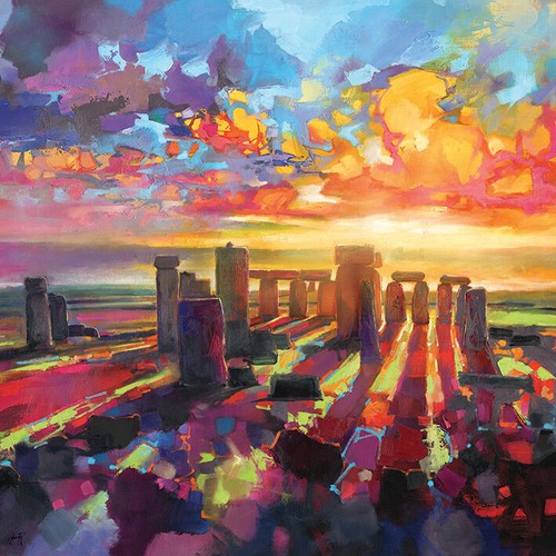 Scott Naismith - Equinoccio de Stonehenge - Arte de pared con impresión en lienzo 10 tamaños disponibles - Imagen 8 de 11